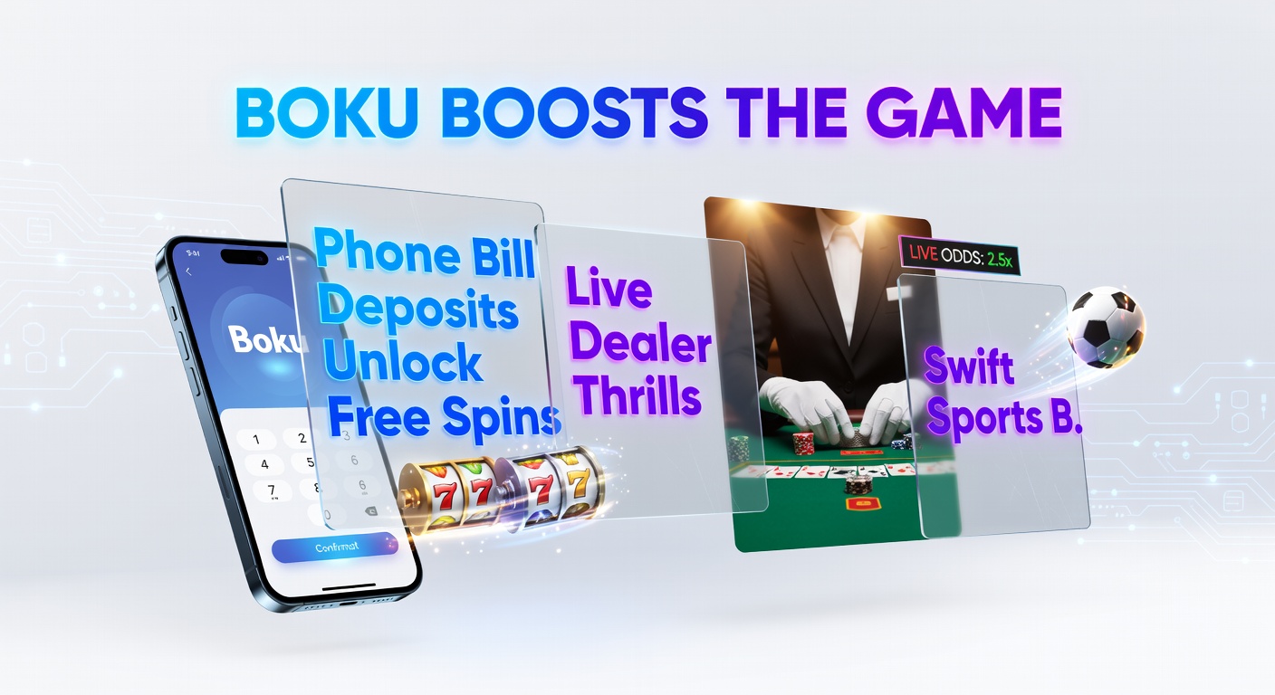 Close-up of a mobile screen showing a live dealer blackjack table alongside a Boku deposit popup and sports betting odds updating in real-time