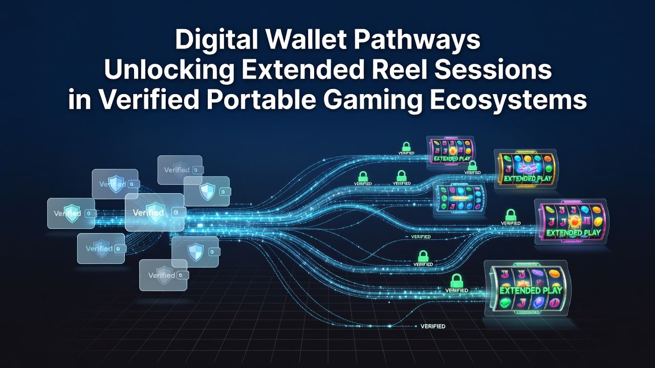 Digital wallet interface displayed on a mobile gaming device showing seamless reel session integration