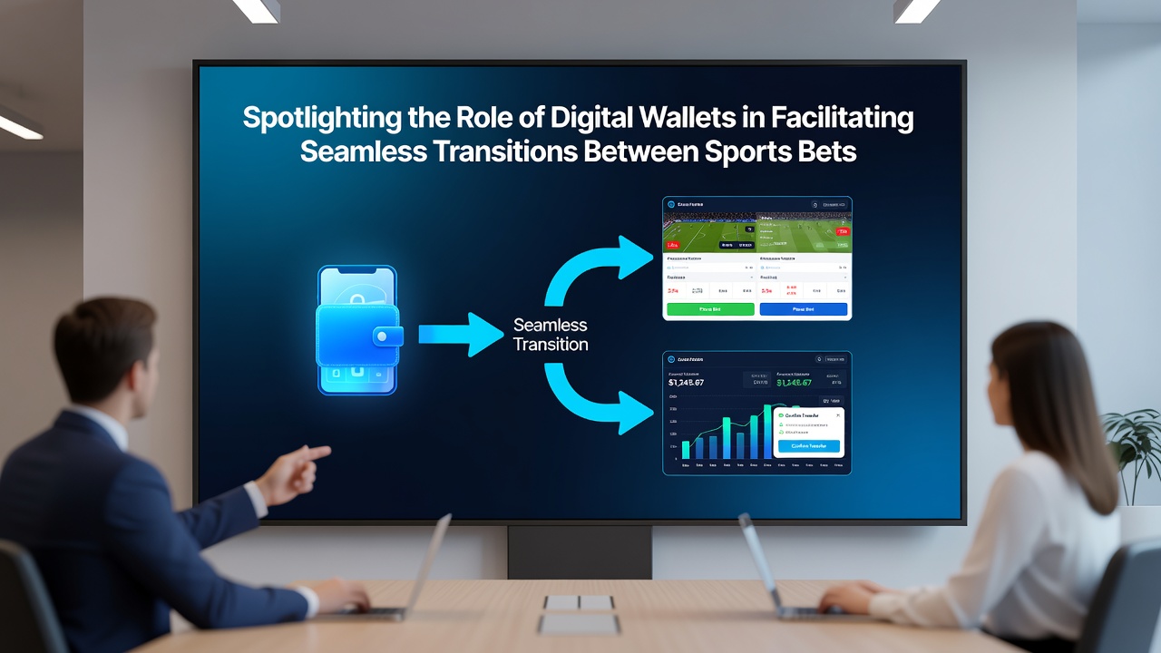 User moving funds from a sports bet outcome directly into a live casino table game via digital wallet on smartphone