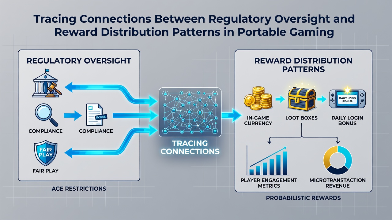Data visualization of reward flows in regulated mobile gaming environments
