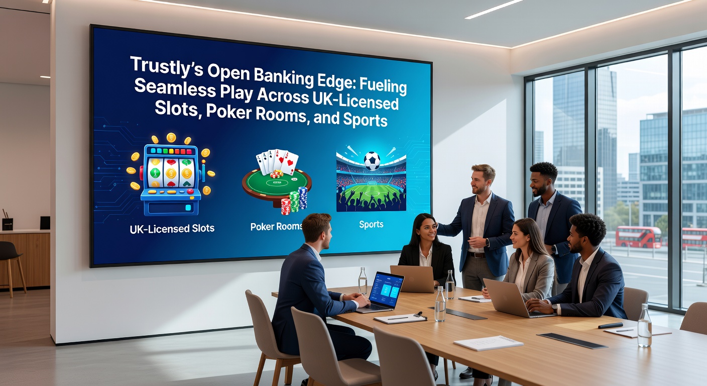 Graph illustrating Trustly deposit growth trends in UK gaming sectors, with bars for slots, poker, and sportsbooks showing upward trajectories through Q1 2026